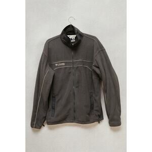 Columbia Core Interchange Fleece Jacket Men’s L – Gray with Contrast Piping